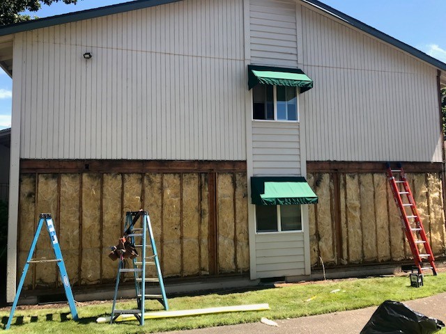 Water Intrusion Repairs Siding install on water intrusion repairs