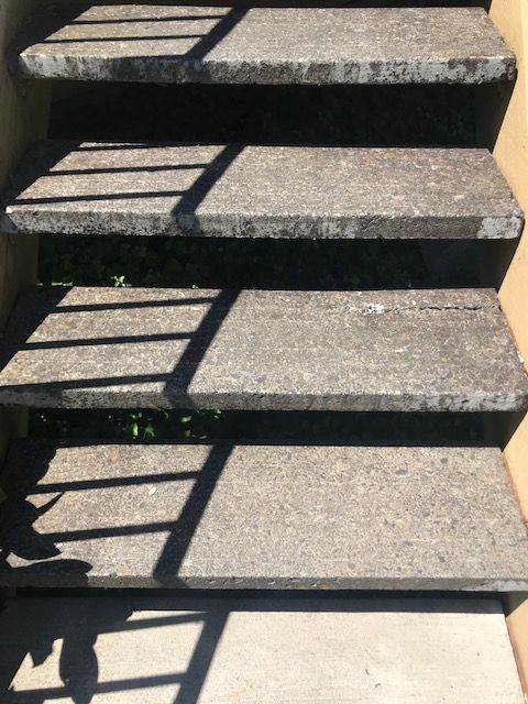 damaged step