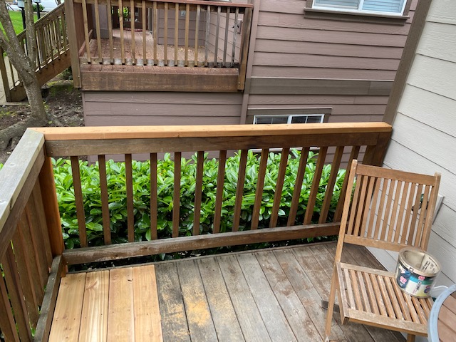 repaired deck