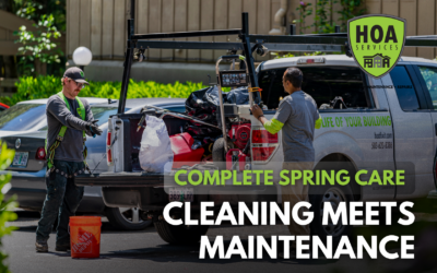 Spring Cleaning and Spring Maintenance (Why Properties Need Both)