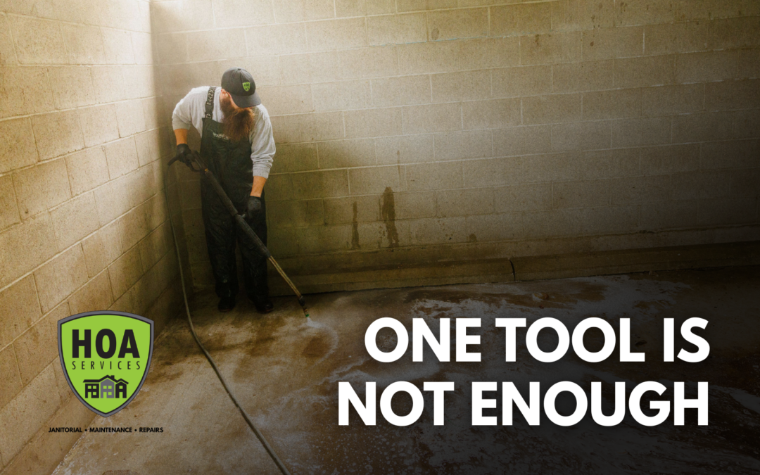 Scrubber or Power Washer. Why the Equipment Your Vendor Uses Determines What Actually Gets Clean.